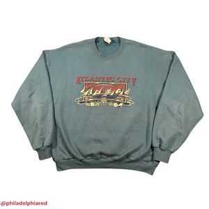 Vintage Y2K 2000's Atlantic City crewneck sweatshirt mens XL